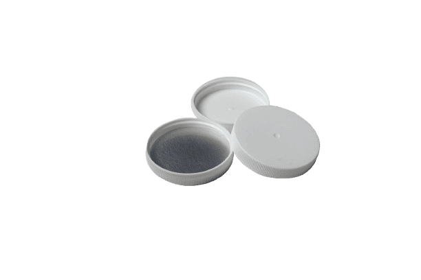 63mm-400 ribbed PP plastic closure with optional HIS liner — recyclable, made in Lancaster, CA — S.E.A. Corporation